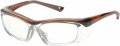 Onguard Safety Og-220s Rxable Eyewear W Dust Dam Brown 58-15-135 