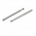 Uxcell 3mm 1 8-inch Shank Dia Diamond Head Ball Shaped Grinding Mounted Point Bit 10pcs