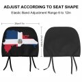 Dzuaikit Flag Map Of The Dominican Republic Car Seat Headrest Covers Fit For All Cars Suv Trucks Protector Head Rest Cover