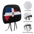 Dzuaikit Flag Map Of The Dominican Republic Car Seat Headrest Covers Fit For All Cars Suv Trucks Protector Head Rest Cover