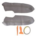 1 Pair Door Panels Armrest Leather Protector Cover Replacement For 2006-2011 Civic Sedan