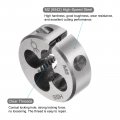 Uxcell Round Threading Dies Metric M8 X 1 25 Thread Right Hand Adjustable High Speed Steel Hss Screw Cutting Die Repair Tool