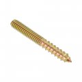 Uxcell 1 4-20x2 Hanger Bolts Double Head Dowel Screw For Wood Furniture 10pcs