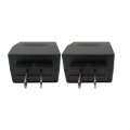 Vicue Car Power Adapter Converter 12v Household Charger Cigar Cigarette Lighter 110v-220v Ac To Dc 2pcs