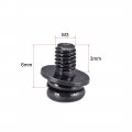 Uxcell M3 X 6mm Carbon Steel Phillips Pan Head Machine Screws Bolts Combine With Spring Washer And Plain Washers 50pcs