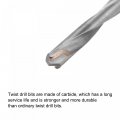 Uxcell 7mm Cutting Dia Cemented Carbide Twist Extra Long Drill Bit With Round Straight Shank For Hardened Steel Stainless 150mm