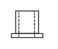 Cap For Bi-fold Wardrobe Door Pivot Pin 