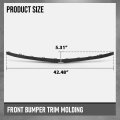 Front Bumper Face Bar Trim Molding Step Pad For Benz E43 Amg 4matic 2017 2018 Glossy Black Fits Models With Styling And Night