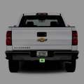 Ipick Image Made For Chevrolet Silverado 3d Logo Glow In The Dark Luminescent Billet Aluminum 2 Inch Tow Hitch Cover