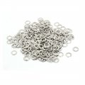Uxcell 500pcs 4mm Inner Dia 201 Stainless Steel Eyelet Grommets Kit W Washer For Leather Canvas Clothes Shoes