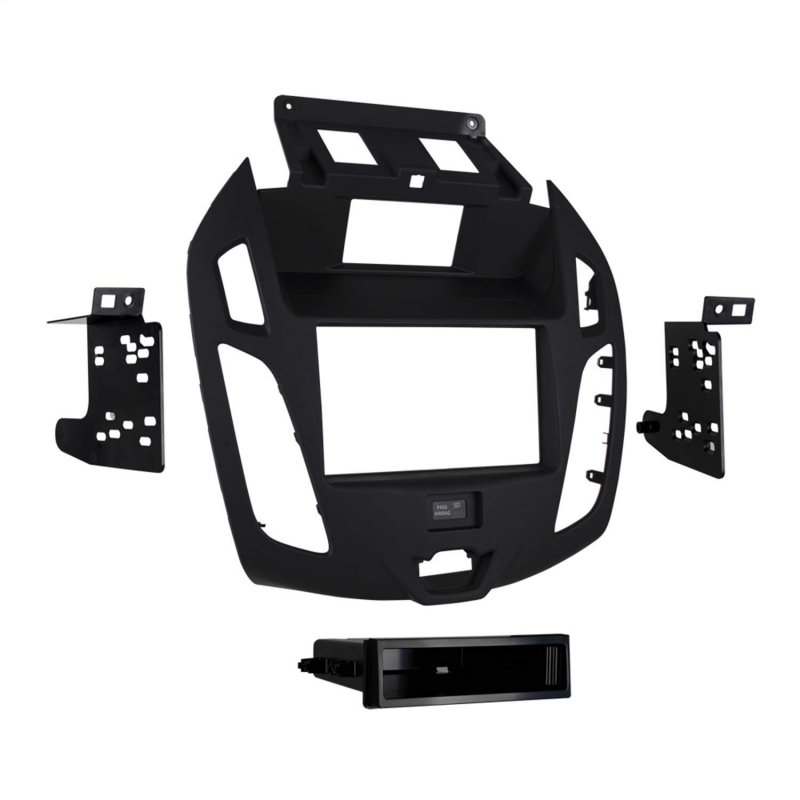 Metra 99-5831b Double Single Din Dash Kit For 2014 Ford Transit Connect With 4 3 Screen Black