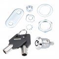 Uxcell Tubular Cam Lock 13 16 Cylinder Length Fits On 1 2 Max Panel Thickness Chrome Finish Keyed Alike 2pcs