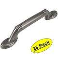 Cosmas 4183as Antique Silver Cabinet Hardware Handle Pull 3 Hole Centers 25 Pack 