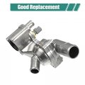 X Autohaux Aluminum Alloy Thermostat Assembly With Housing Sensor Ford For Mustang 4 0l 2005 2006 2007 2008 2009 2010