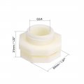 Uxcell Abs Bulkhead Tank Fitting Adapter For Rain Bucket Aquariums Water Tanks Ponds G3 4 Female 4pcs