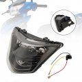 Topteng Front Headlight Cover Lens Headlamp Protector Smoke Color For Yamaha Lc135-v1 Lc135 V1