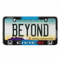 Ipick Image For Honda Civic Si Blue Racing Stripe Black Real Carbon Fiber License Plate Frame