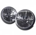 Led 7 Headlights Headlamps Chrome For 1997-2017 Wrangler 