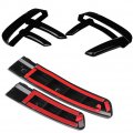Fog Lamp Trim Front Black Abs Plastic Cover Chrome Light Molding For Land Rover Discovery 5 2017-2018