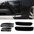 Fog Lamp Trim Front Black Abs Plastic Cover Chrome Light Molding For Land Rover Discovery 5 2017-2018