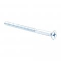 Wood Screws Flat Head Phillips Drive 16 X 4 In Zinc Plated Steel 10 Pack Model 