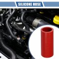 X Autohaux 1 Pcs 35mm 38 Id 100mm 3 94 Length 0 Degree Red Car Silicone Hose Coolant Universal