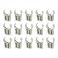 Uxcell 15pcs U-shaped Water Pipe Clamps Ppr Clips U Shaped Clip Fit For 32mm 1 26 Od Pipes 25mm Height Grey