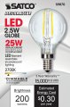 Satco S9870 Candelabra Bulb In Light Finish 3 19 Inches Base Clear