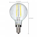 Satco S9870 Candelabra Bulb In Light Finish 3 19 Inches Base Clear