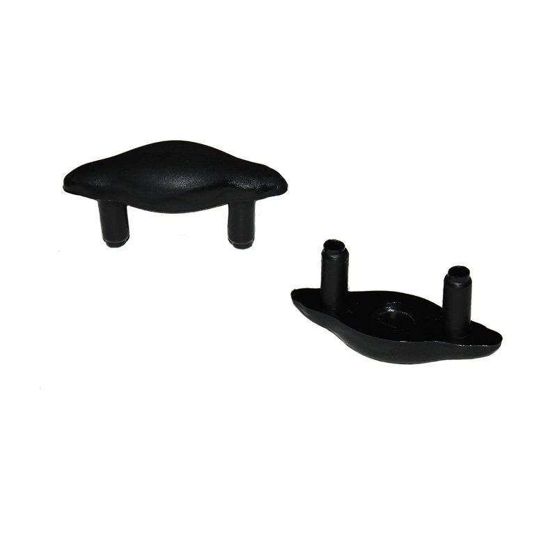 1-5 8 X 5 Dual Post Sling Rail Insert Floor Protectors Used On Patio And Outdoor Chair Chaise Lounge Furniture Black Pack Of