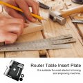 Vislone Set Of 3 Router Table Insert Plate Aluminum Alloy Wood Milling Flip Board Trimming Machine Engraving Auxiliary Tool