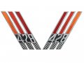 Fender Emblems 428 With 3 Red-to-orange Bars And Flags Pair 1967 Galaxie Ltd Custom Station Wagons C7az-16228-9b