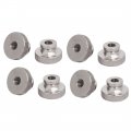 Knurled Thumb Nuts 8pcs M6x1mm 304 Stainless Steel Round Knobs Fasteners For 3d Printer Parts Silver Tone 