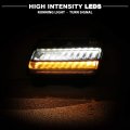 Amerilite For 2018-2023 Jeep Wrangler Jl Halogen Type Full Led Drl Bumper Lamp Sequential Signal Tube Lights Pair Passenger And