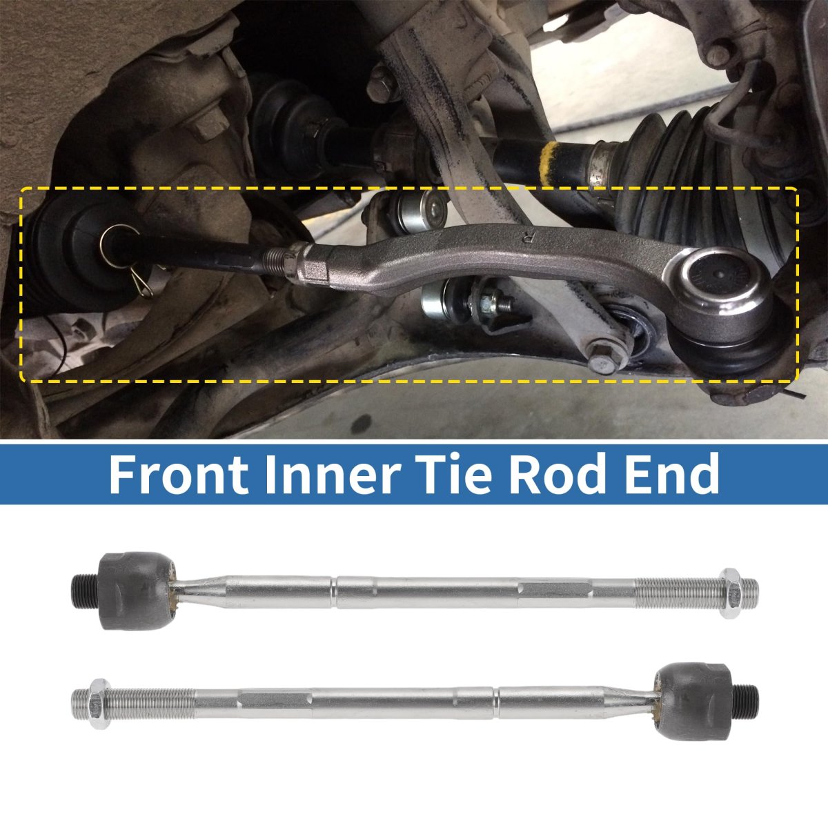 2 Pcs Front Inner Tie Rod Ends Kit Suspension Steering End For Dodge Charger 2015-2022 Chrysler 300 No Ev801301