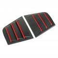Fydun 1 Pair Side Window Louvers Sun Shade Cover Air Vent Scoop Shades For Charger 2015a 2022 Carbon Fiber Style 