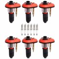 Ena Set Of 6 Red Ignition Coil With Iridium Spark Plug For Chevrolet Isuzu Envoy Colorado Canyon Trailblazer H3 I290 50 I370 