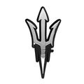 Arizona State University Asu Pitchfork Chrome Metal Car Emblem