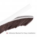 Uxcell Weather Stripping Brush 10ft L X 35 W 0 9 H Self-adhesive Seal Weatherstrip Sweep Brown For Door Window