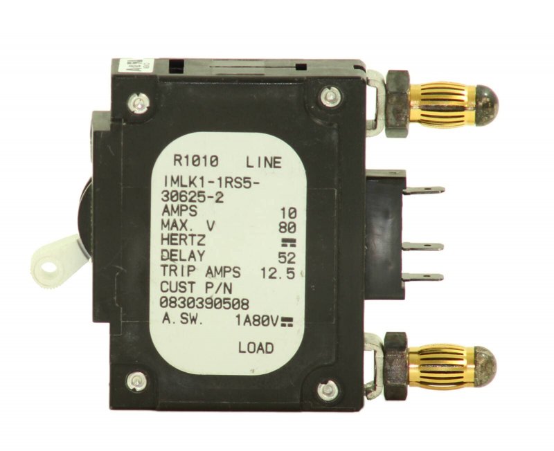 Airpax Imlk1-1rs5-30625-2 Bullet Breaker 1 Pkg 10a 80v 1p 12 5ka White Handle