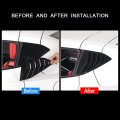 Rear Side Window Louvers Cover Trim Abs 2pcs Compatible With Corvette C8 Stingray Coupe 2020-2023 Shark Gills Styling Air Outle