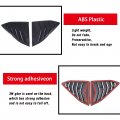 Rear Side Window Louvers Cover Trim Abs 2pcs Compatible With Corvette C8 Stingray Coupe 2020-2023 Shark Gills Styling Air Outle