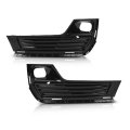 Front Bumper Fog Light Cover Pair For Gmc Terrain Denali 2022 2023 2024 Gloss Black Abs Plastic Driver And Passenger Side Set 