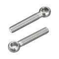 4pcs M12 X 75mm Lifting Eye Bolts 304 Stainless Steel Machinery Shoulder Swing Bolt Ring Eyebolt For Pipeline Gate Valves 