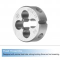 Uxcell 3pcs Tap And Die Set Metric M10 X 1 25 Threads Round Tappinging Tool Tap Kit For Nut Screw Bolt Thread Repair