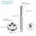 Uxcell 3pcs Tap And Die Set Metric M10 X 1 25 Threads Round Tappinging Tool Tap Kit For Nut Screw Bolt Thread Repair