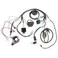 Full Electrical Wiring Harness Assembly Kit For 110cc 125cc Atv Quad 4 Wheeler With Magneto Stator Cdi Coil Taotao Sunl Baja 