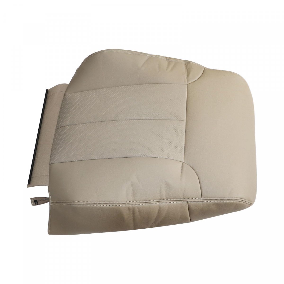 Driver Top Lean Back Perforated Leather Seat Cover Tan For Ford F150 2009 2010 2011 2012 2013 2014
