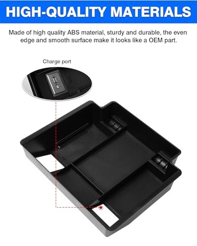 Center Console Organizer For 2022 2023 2024 Chevy Chevrolet Silverado Sierra 1500 Gmc Sierra 2500hd 3500hd Accessories Armrest