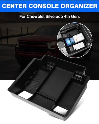 Center Console Organizer For 2022 2023 2024 Chevy Chevrolet Silverado Sierra 1500 Gmc Sierra 2500hd 3500hd Accessories Armrest